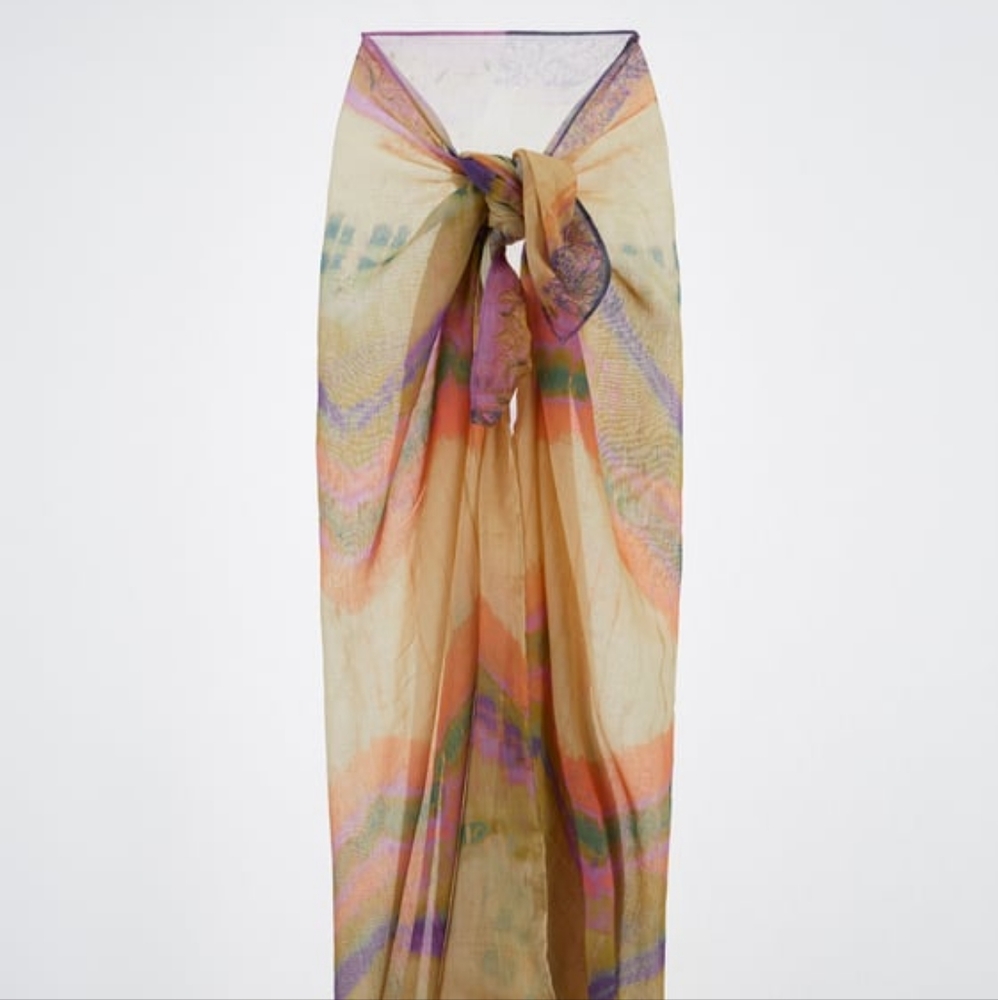 Zara pareo / scarf tie dye